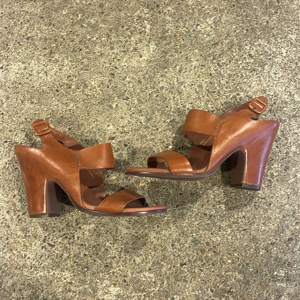 Kork-Ease Leather Heeled Sandals sz9
